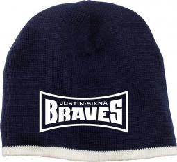 Beanie Cap, Navy/Natural